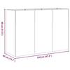 VidaXL Jardinière rouillé 120x40x80 cm acier inoxydable, pot de fleurs, support de plantes, lit surélevé, support de 860723