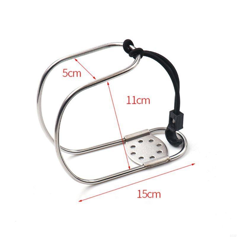2025 New Professional Stainless Steel Horseshoe Bracket Life Buoys Ring Holder Boating Equipment