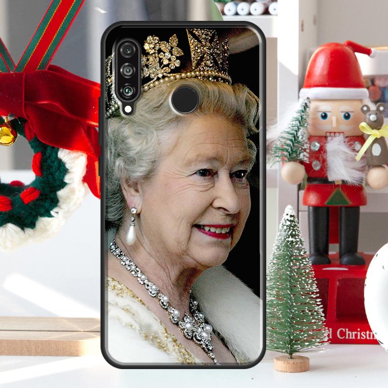 England Queen Elizabeth II For Huawei Nova 12i 11i 8i 12s Y73 Y72 Y61 Y91 Y90 Y70 Y60 9 10 SE P60 Pro P30 P40 Lite Case
