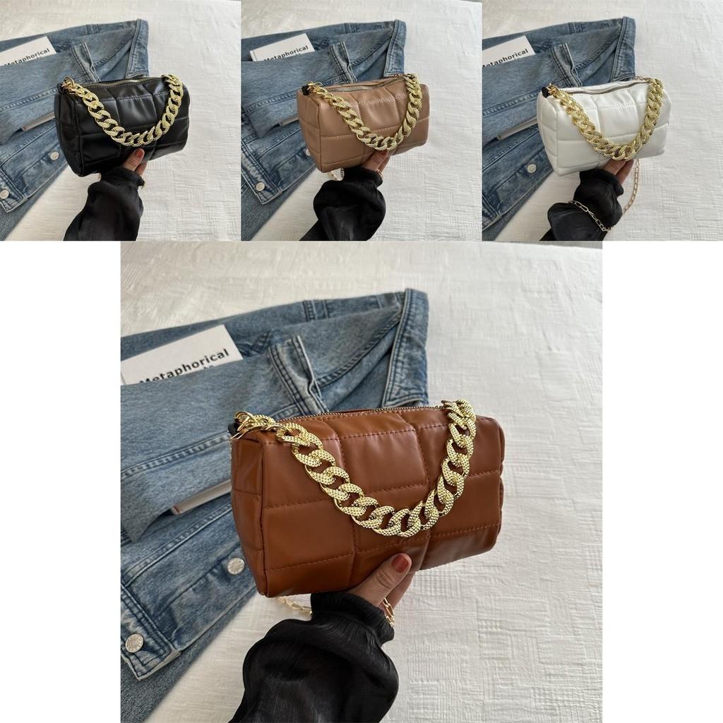 Chic Minimalist Crossbody Bag For Women In White Black Khaki Brown Durable Style