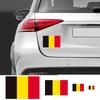 3ks belgická vlajka samolepky na auto, motorku, DIY dekorace, PVC samolepka, voděodolné stylingové nálepky, doplňky pro exteriér auta