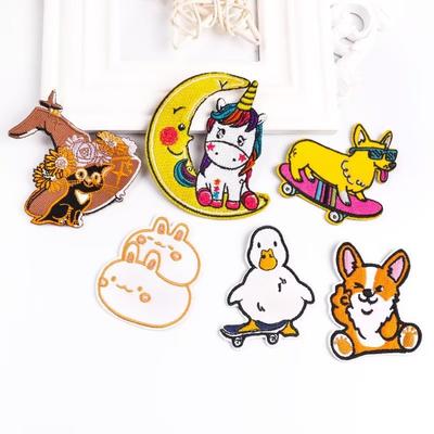 6 Pcs/pack Clothing Patches For Clothes Sewing Patch Embroidered Patches For Clothing