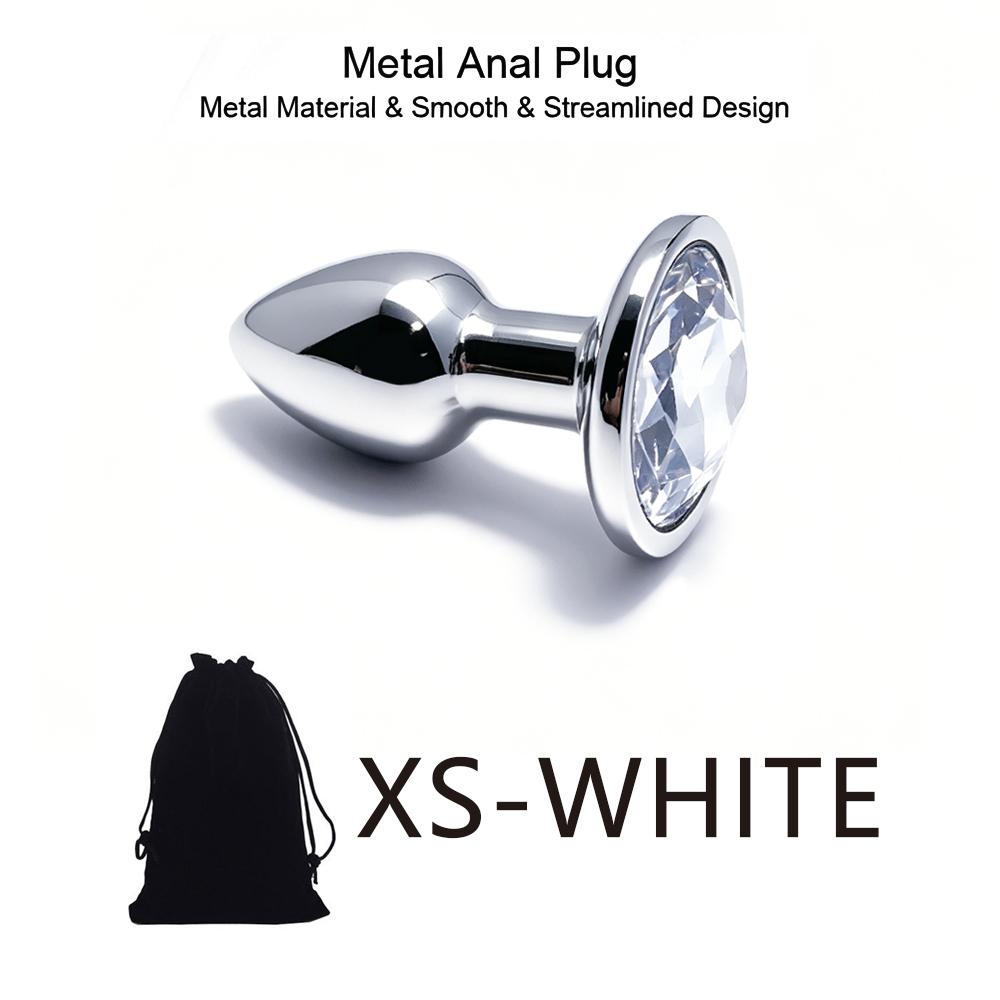 5 Size Black Butt Plug Metal Anal Plug Jewelry Base Beginner To Expert G-point Massage Dildos Adult Women Toys Adult Sex Toys