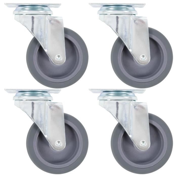 VidaXL Roulettes pivotantes 4 pcs 75 mm