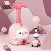 Balloon Car Toy Animal Air-Powered with Pump Cartoon Pig Duck Inflator Seal Launcher Educational Toddlers Boys Girls Vehicle