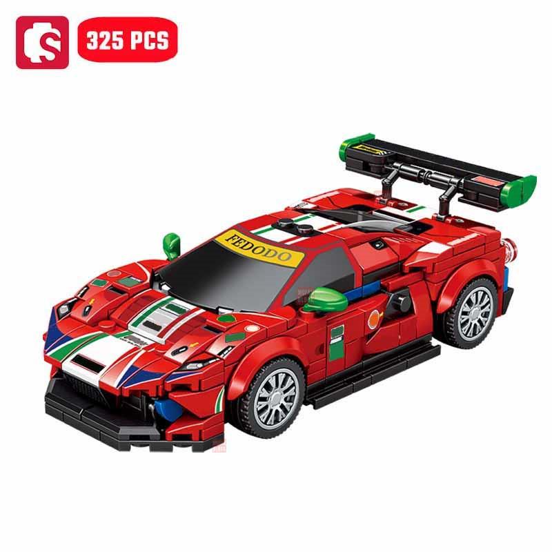 Non-Toxic Sembo Sports Car Building Blocks Moc Racing Vehicle Models Off-Road Assembly Bricks Car Construction Set For Children Toy Kids Gifts