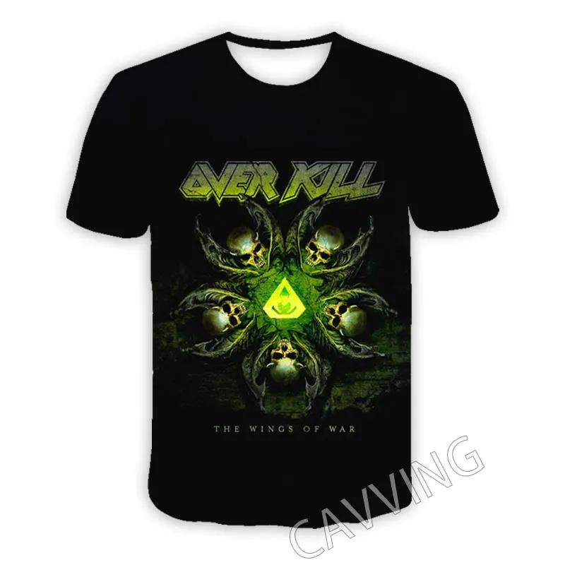 

Новые модные женские/мужские повседневные футболки с 3D-принтом группы Overkill, футболки в стиле хип-хоп, топы в стиле Харадзюку, одежда XL