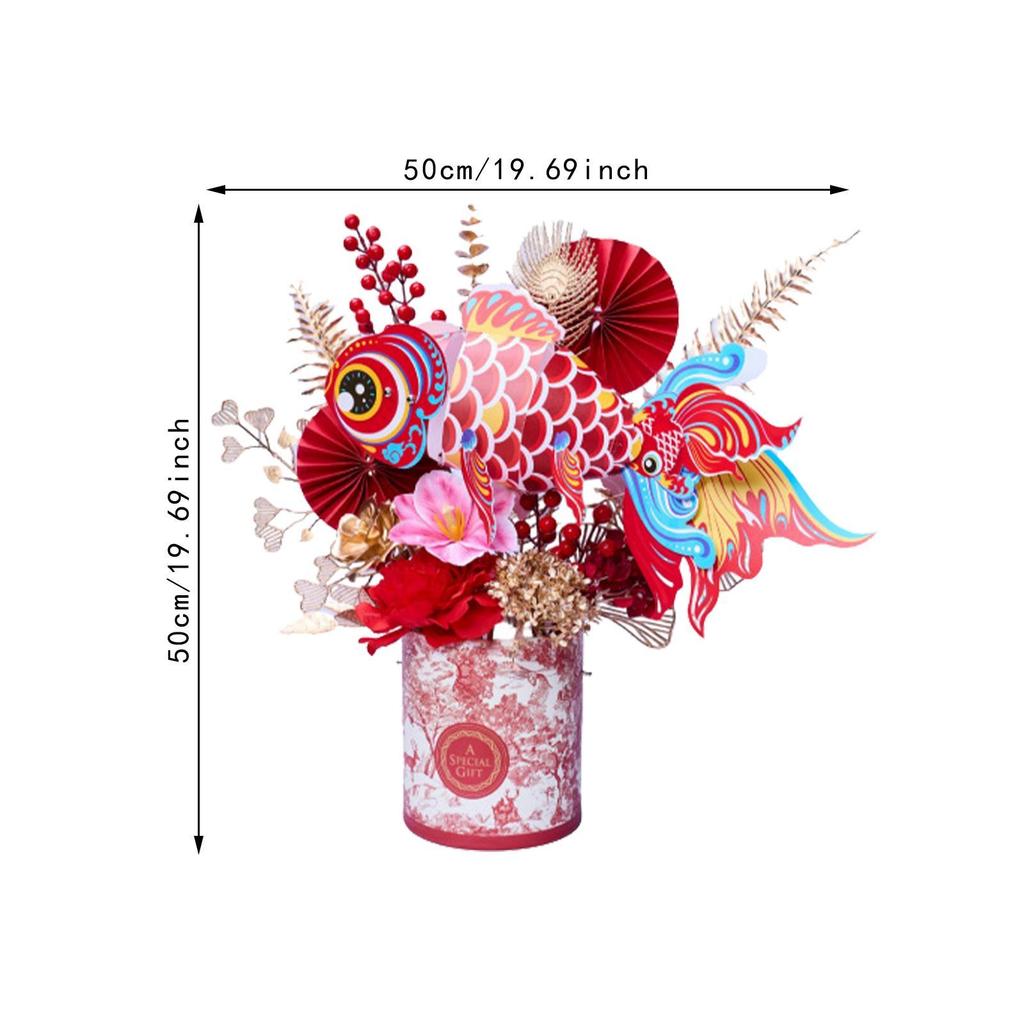 DIY Flower Basket Artificial Tree Floral Arrangements Chinese S Ornament