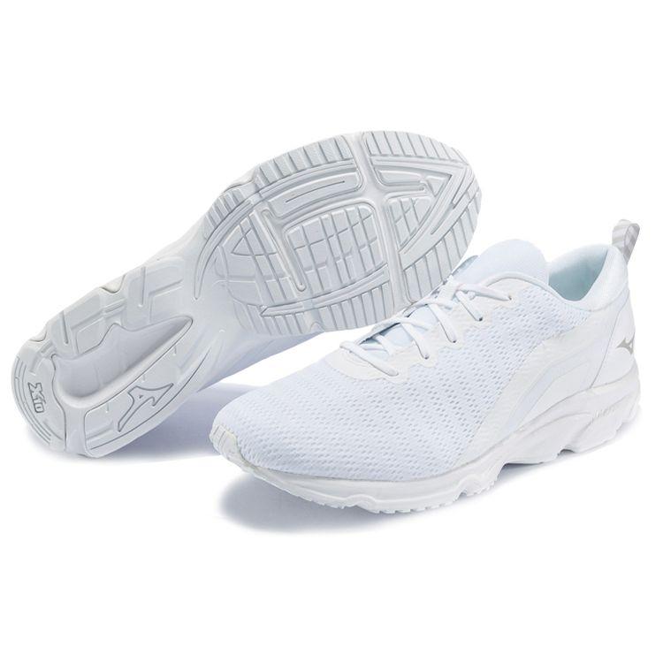 Mizuno Ezrun To Minimalist Solid Color Fabric Shock Absorbing Durable Breathable Rebound Low Top Running Shoes Unisex Sneaker White J1GC185501
