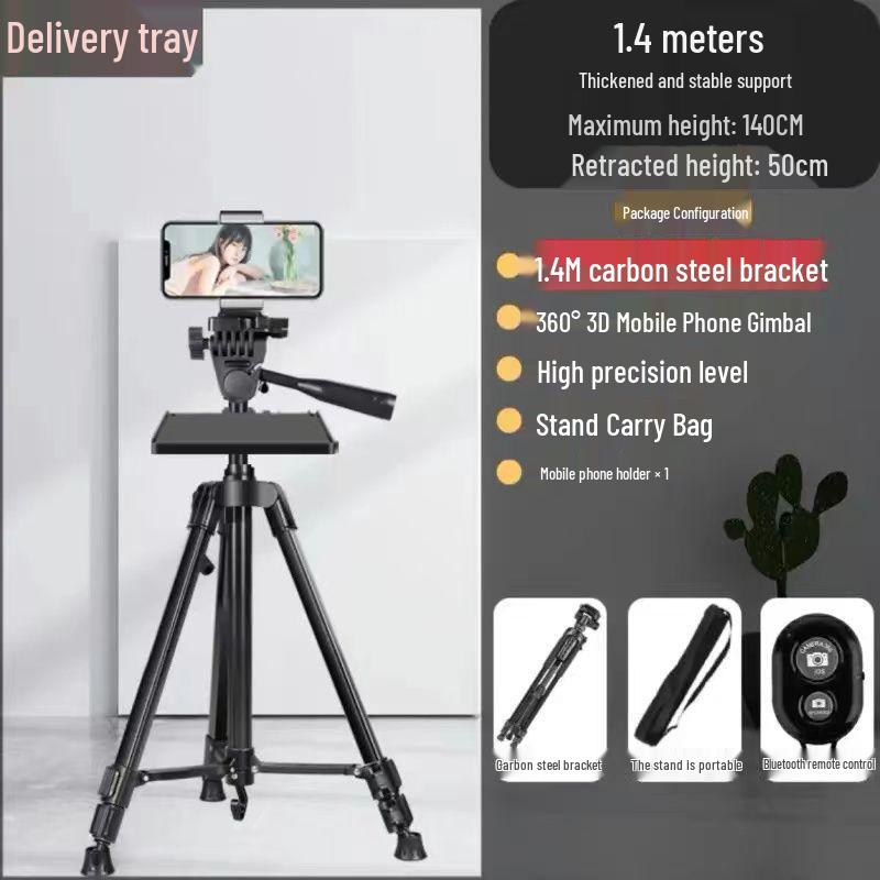 Universal SLR Camera & Phone Tripod with Macro Stabilizer for Photography & Live Streaming