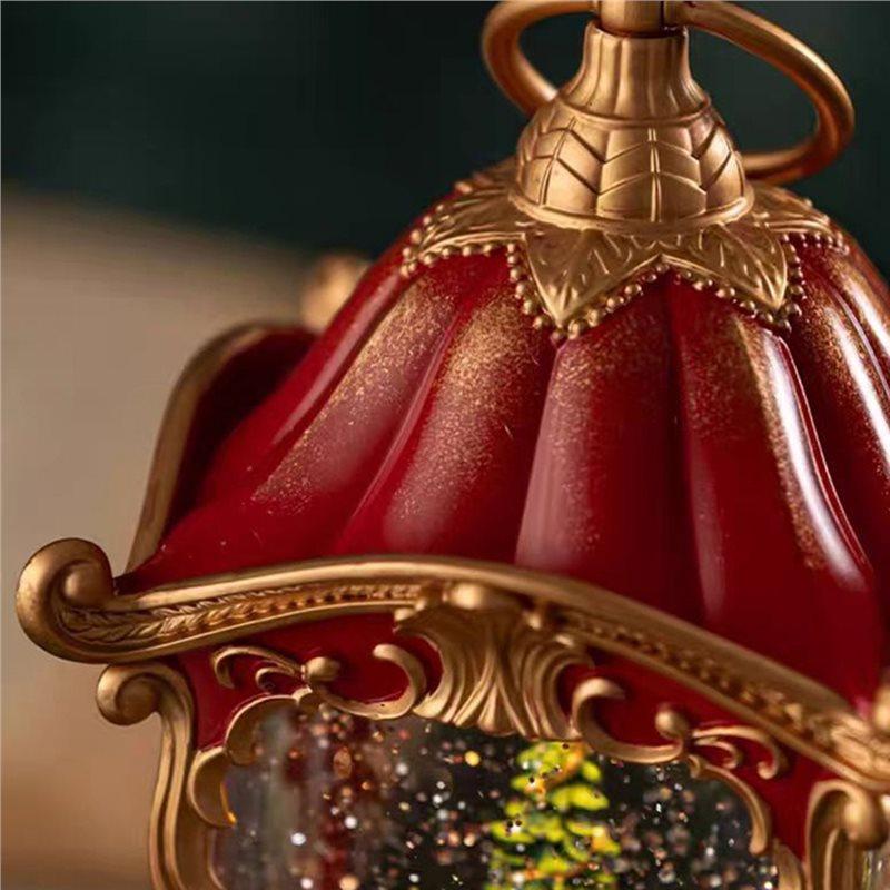 AB34-Glad Musiklåda Spelar Melodi Karusell Snöglob Skivspelare Dekorationer Vintermusikverk För Hemfest