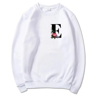 2025 Nou Toamnă Femei Unisex Pulover A B C D E Alfabetul Englez Imprimat Cupluri Iubitori Gât Rotund Hanorac Harajuku Topuri Casual