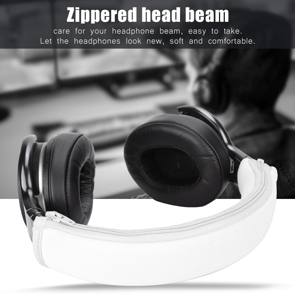 Replacement Headset Earphone Cushion Headband Pad Cover for Iron Triangle M50(White)