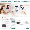 Knee pillow for side lying, orthopedic pillow with memory foam white