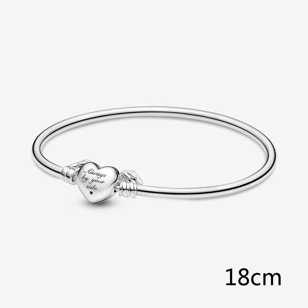 Brățări din argint S925 pentru femei, mărgele de mărgele de dragoste cu aripi, brățări originale, bijuterii de lux DIY