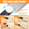 Japanese Pull Saw Double Edge Hand Saw SK5 Flexible Replaceable Blade Professional Hand Saws for Wet & Dry Wood Woodworking Tool