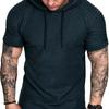 Herren T-Shirt für den Alltag, Sport, Arbeit, Basiskleidung, Sommer, Herren, einfarbig, Slim Fit, lässiges T-Shirt, kurzärmeliges Oberteil