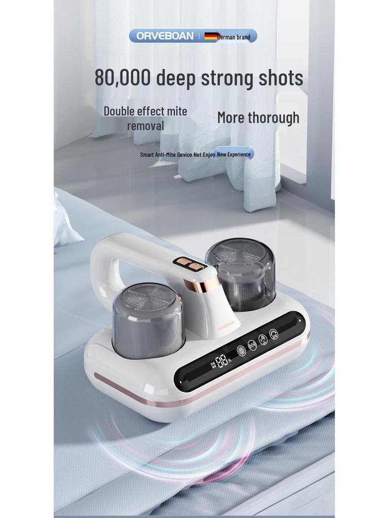 High-Suction Wireless UV Anti-Mite Vacuum Cleaner for Efficient Mite Removal and Sterilization