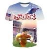 2025 Roblox Çocuk Tişört Erkek Oyun Spor Tişört Çocuk Karikatür Kısa Kollu Üst 3D Baskılı Günlük Sokak Harajuku Kıyafetleri