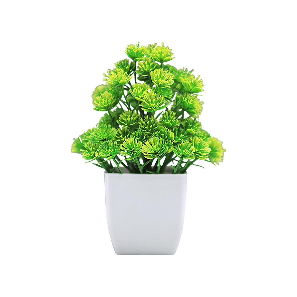 Simulation Green Plant Potted Ornaments Plant Combination Indoor Desktop Ornaments Simulation Artificial Flower Plant Bonsai