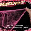 Elastisches Spinnennetz Rosa Falsches Spinnennetz Horror-Atmosphäre Baumwoll-Spinnweben Spukhaus