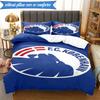 3PCS Fc Copenhagen Lion Crest Bedding Set 2D Printing (Includes 1 Duvet Cover + 2 Pillowcases Coreless), Bedroom decor,Fan Gift