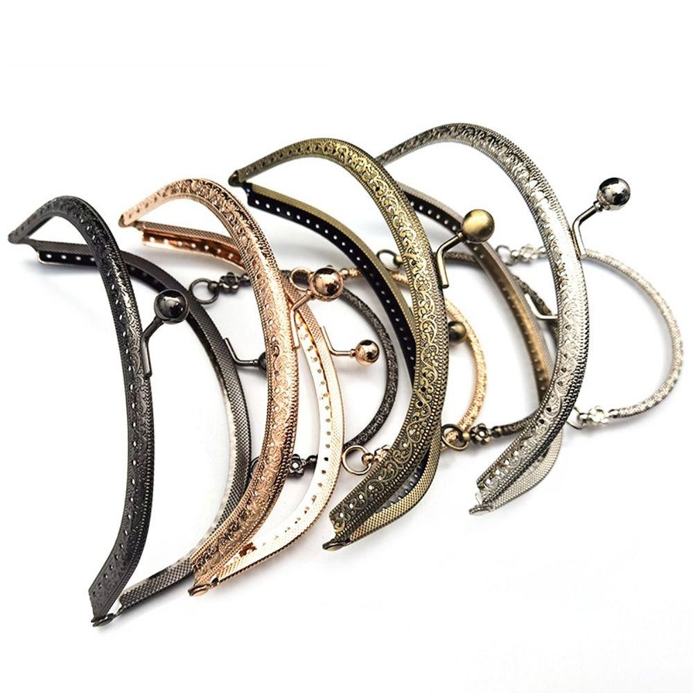Mini Metal Purse Frame Kiss Clasp Bag Hardware Vintage Bag Kiss Clasp Lock Bag Clasps Handle Bag Accessories