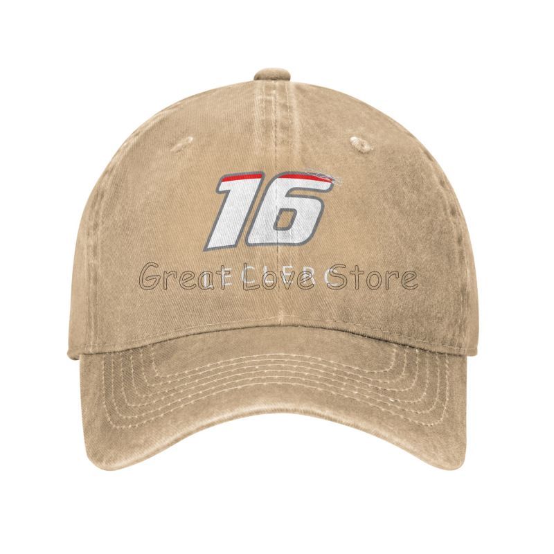 Charles Leclerc F1 Signature Graphic Baseball Cap Adjustable Washed Cotton Trucker Hat Summer Vintage Sun Visors Baseball Caps