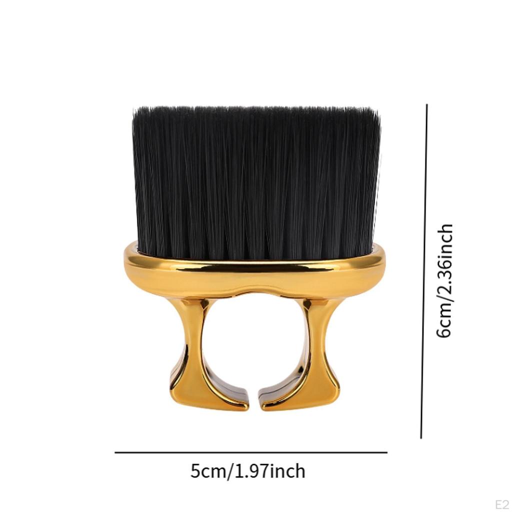 Hair Brush Neck Duster Cleaning Ring Design Comfortable Grip Cutting Sturdy Soft Barber