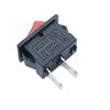 Boat Rocker Switch SPST Rocker Switch Automotive Accessories Compact Design 2-pin ON-OFF Single Pole SPST 125VAC 6A