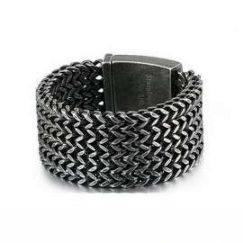 

2025 Personalized Fashion Square Fish Scale Men s Versatile Bracelet Gift 18MM+19CM