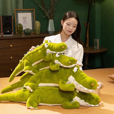 Cartoon Crocodile Throw Pillow Plush Toy Doll Big Crocodile Doll Children Soothe Rag Doll Birthday
