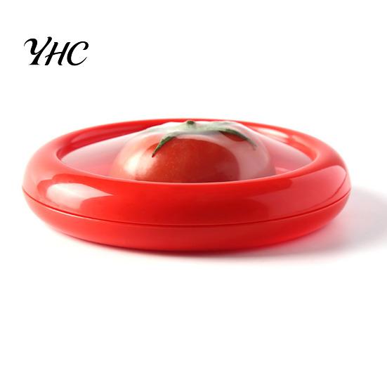 Leak-proof Fruit Container Vegetable Storage Box with Transparent Cover BPA Free Reusable Silicone Food Easy to Clean Portable Fridge Kitchen Supplies