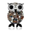 Personalized Retro Owl Brooch Fashion Elegant Rhinestone Bird Pin Clothing Accessories