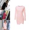 Elegant Women Slim Long Sleeve Mini Dress Bodycon Cocktail Dress Evening Party