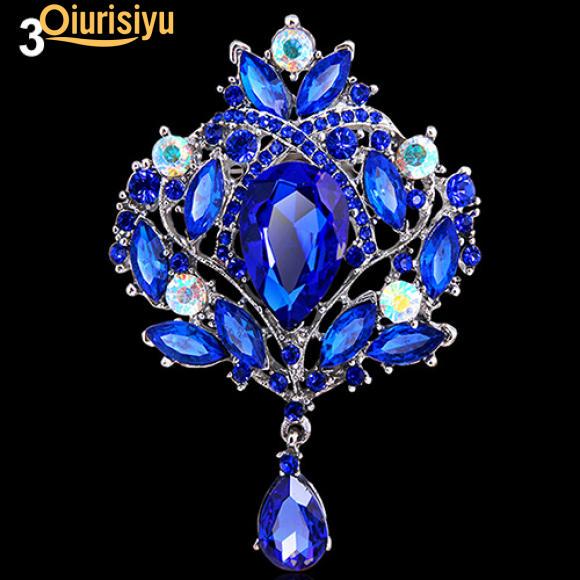 Brooch Pins-Big Crystal Water Drop Style Brooches Dress Coat Brooch Pins Scarf Buckle Luxury Brooch Brooch Pins-Big Crystal Water Drop Style Brooches Dress Coat Brooch Pins Scarf Buckle Luxury Brooch