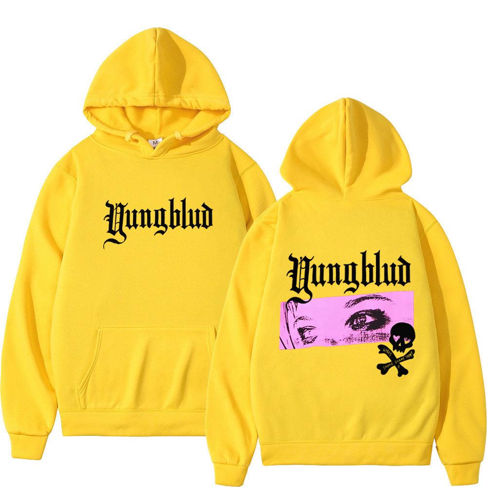 Yungblud Глаза Модные Графические Худи Унисекс Эстетичный Трендовый Пуловер Длинный Рукав Свободный Повседневный Оверсайз Флисовый Спортивный Костюм