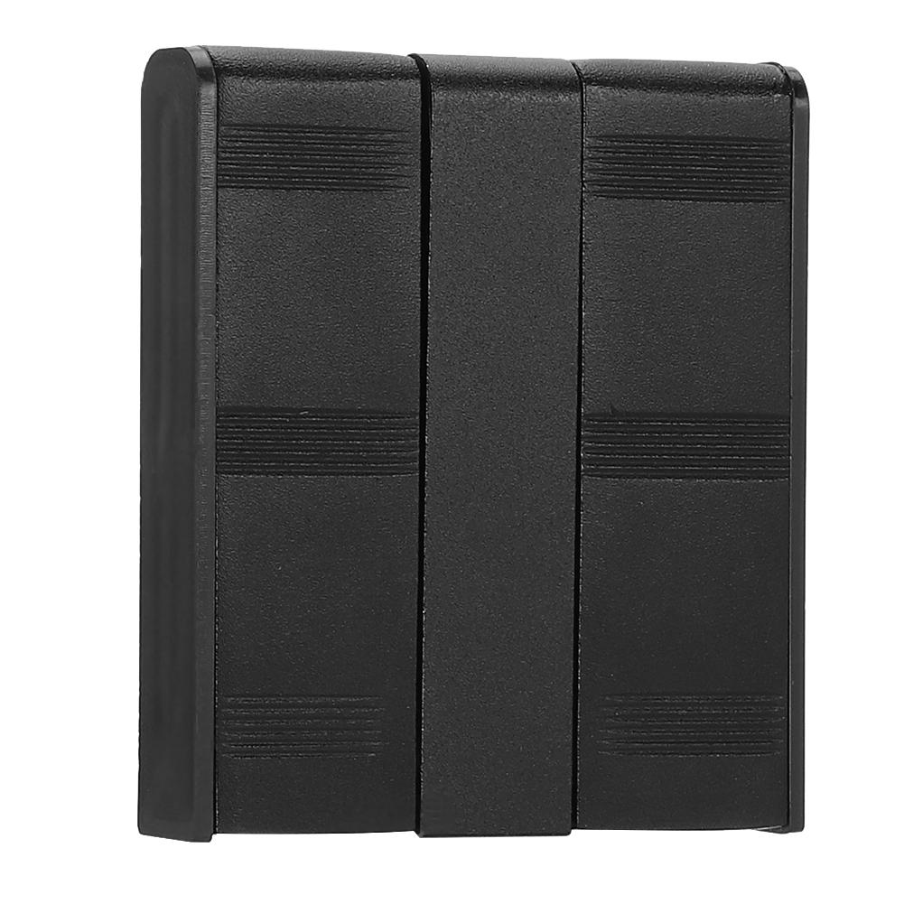 Folding Household Kitchen Bathroom Wall Mounted Aluminum Clothes Storage Hanging HookBlack Single Hook