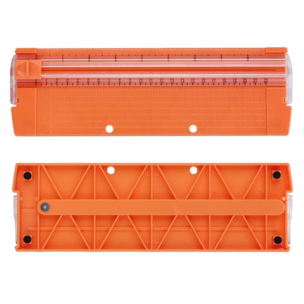 1PC Paper Scissors Cutter Precision Sliding Paper Cutter Photo Card Craft Cutting Pad Ruler Guillotine Art Scrapbooking Tool