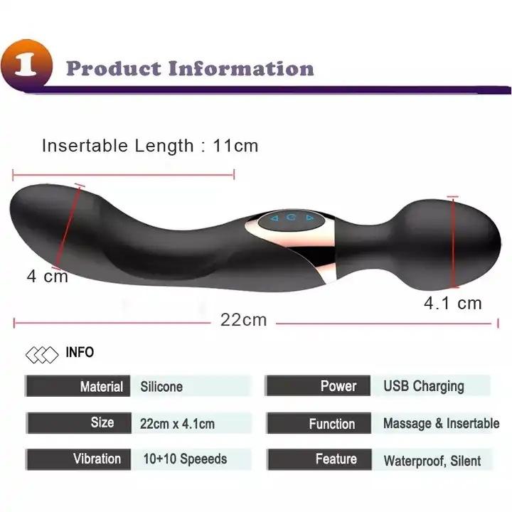 Adult Rechargeable AV Vibrator Massage Vibrator Female Masturbator Adult Fun G-point AV