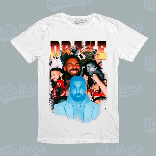 Mens/Women/kids Canadian Rapper Drake popular HIP-HOP RAP Music Tees New T-Shirt S разноцветный