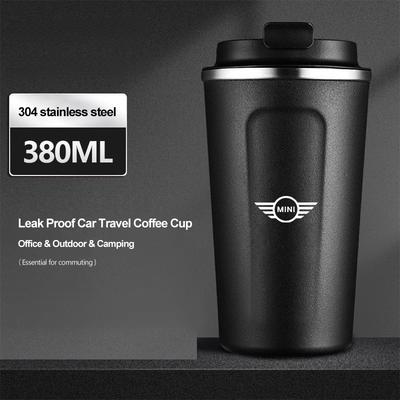 Coffee Cup Stainless Steel Car Thermos Water Bottle Travel Mug For Mini Cooper JCW Works F54 F55 F56 F57 F60 R50 R52 R53 R55 R56