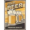 Poster Vintage Bevi Birra Fredda "Tutto Ciò di Cui Hai Bisogno è Birra" Citazioni Pittura su Tela Immagini Wall Art Decorazione per Casa Bar Caffè Club Cucina