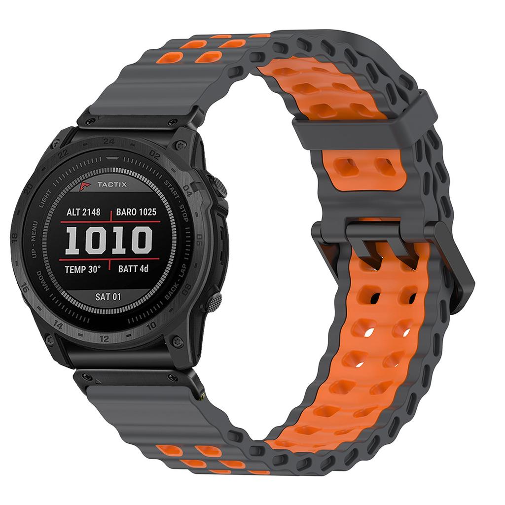 26mm Strap For Garmin Fenix 8 51mm Sport Silicone Wristband for Garmin Fenix 7XPro Instinst 3 Instinct 2X Solar Enduro 3 2 Band