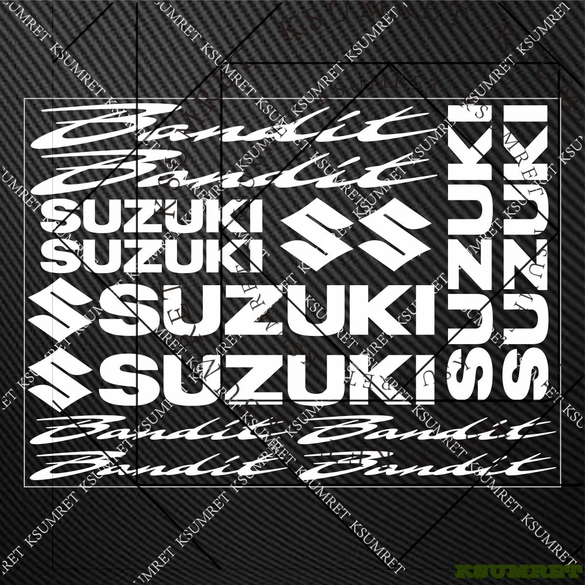 AAGL1 For Suzuki Bandit Stickers Motorcycle Sticker Decal Bandit 600 650 1200 1250 белый