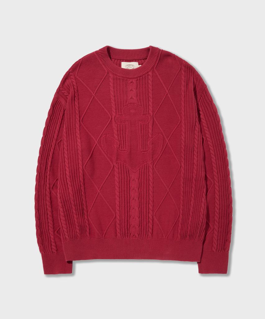 AMFEAST Seaman Washed Cotton Knit Washed Red...