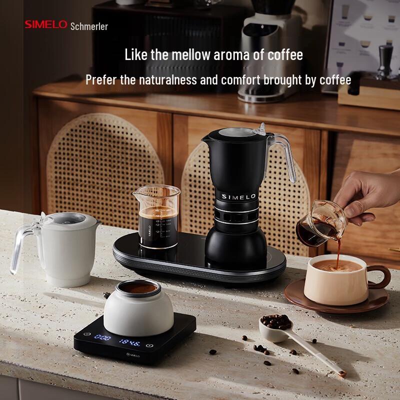 

Shimeile Aladdin Italian Double Valve Moka Pot