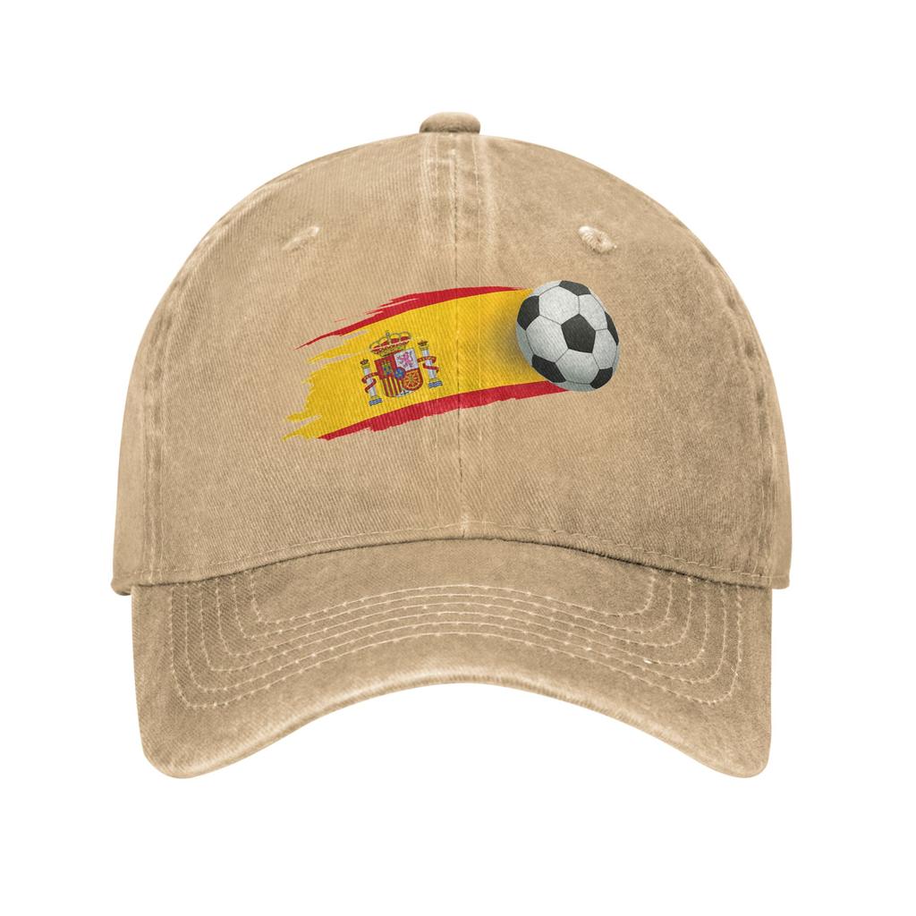 Hiszpania Hiszpańska Flaga Słońce Czapka z Daszkiem Codzienna Unisex Damska Spierana Czapka Trucker Wodoodporny Design Bieganie Hipisowska Czapka Snapback Pomysł na Prezent