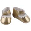 Pu Leather Doll Shoes 8cm Size Mini Gossip Shoes Baby Shoes Reborn Doll Shoes  Girl Dolls