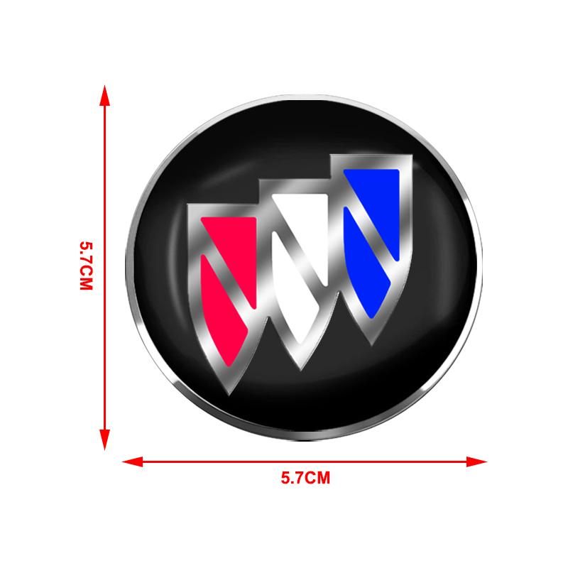 4pcs 56mm Alloy Car Wheel Center Decal Hub Sticker For Buick Encore Regal Lacrosse Enclave Avenir Cascada GL8 Envision Anthem